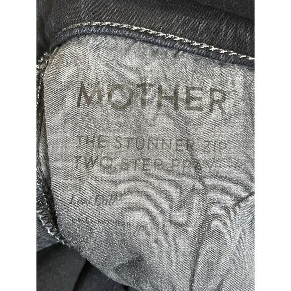 Mother Jeans Womens 28 Dark Blue The Stunner Two Step Fray Raw Hem Stretch Denim - Picture 10 of 15